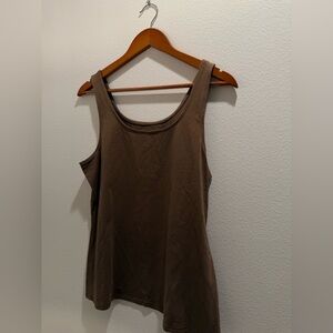 J. Jill Chocolate Brown Tank Top